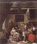 Jan Steen, As the Old Sing,So twitter the Young